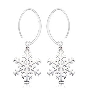 Snowflake Drop Earrings