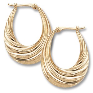 Deep Swirls Hoops