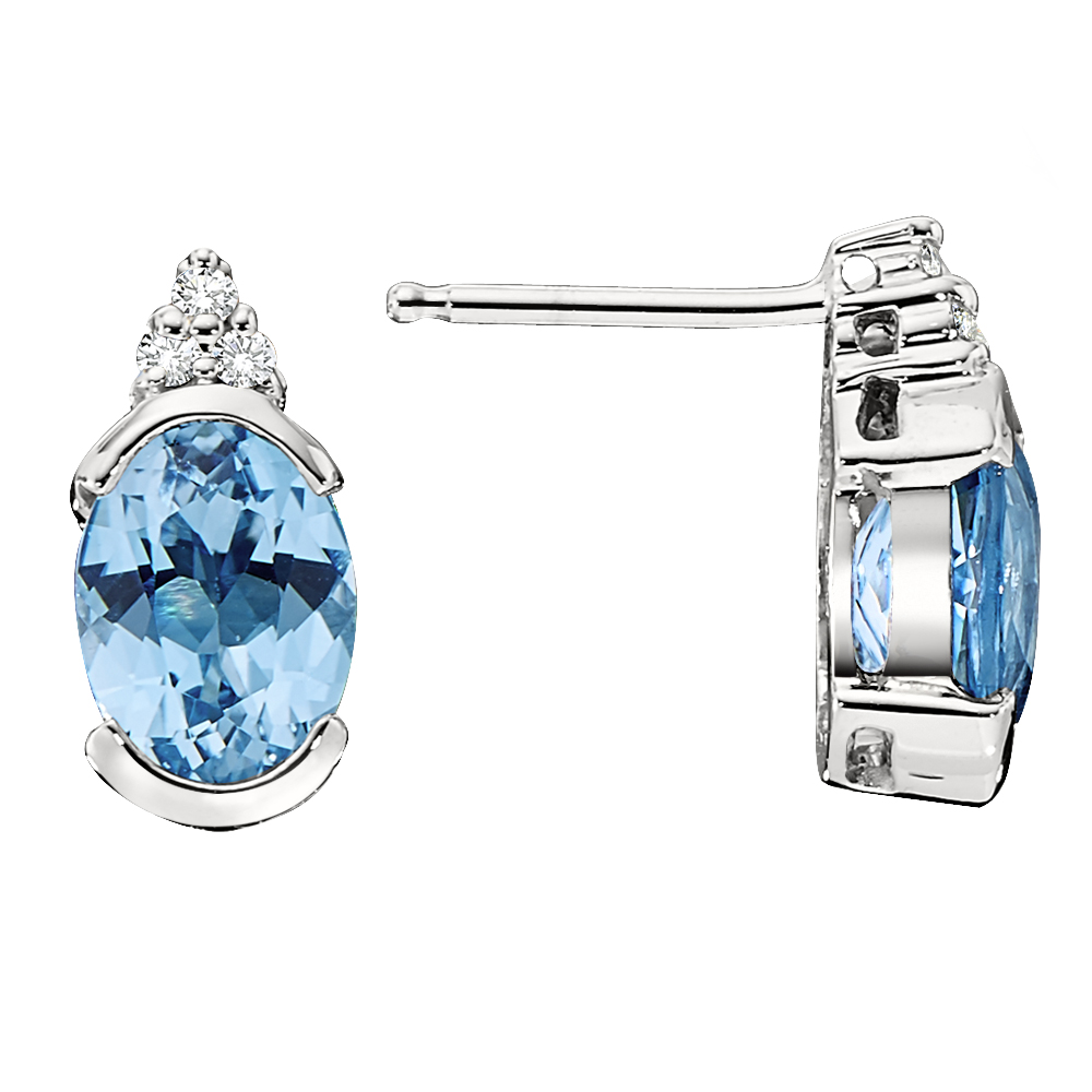 Blue Topaz Earrings