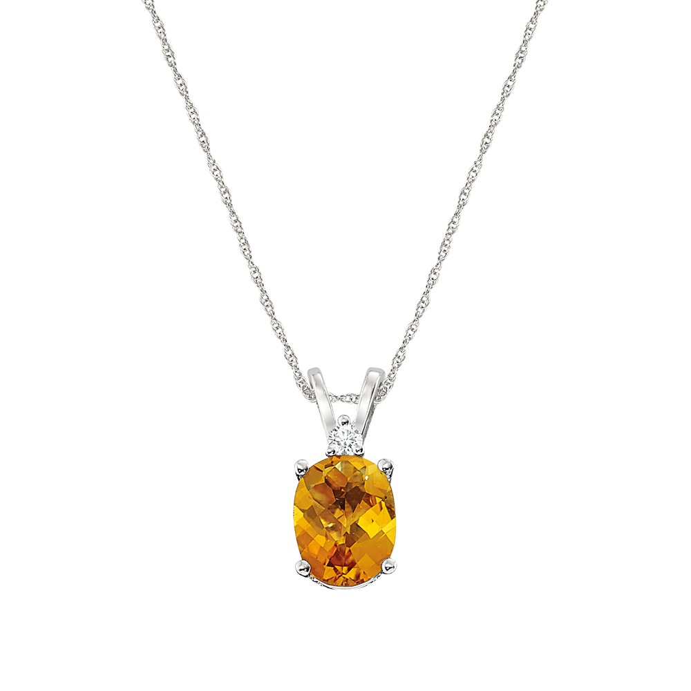 Citrine Pendant Necklace