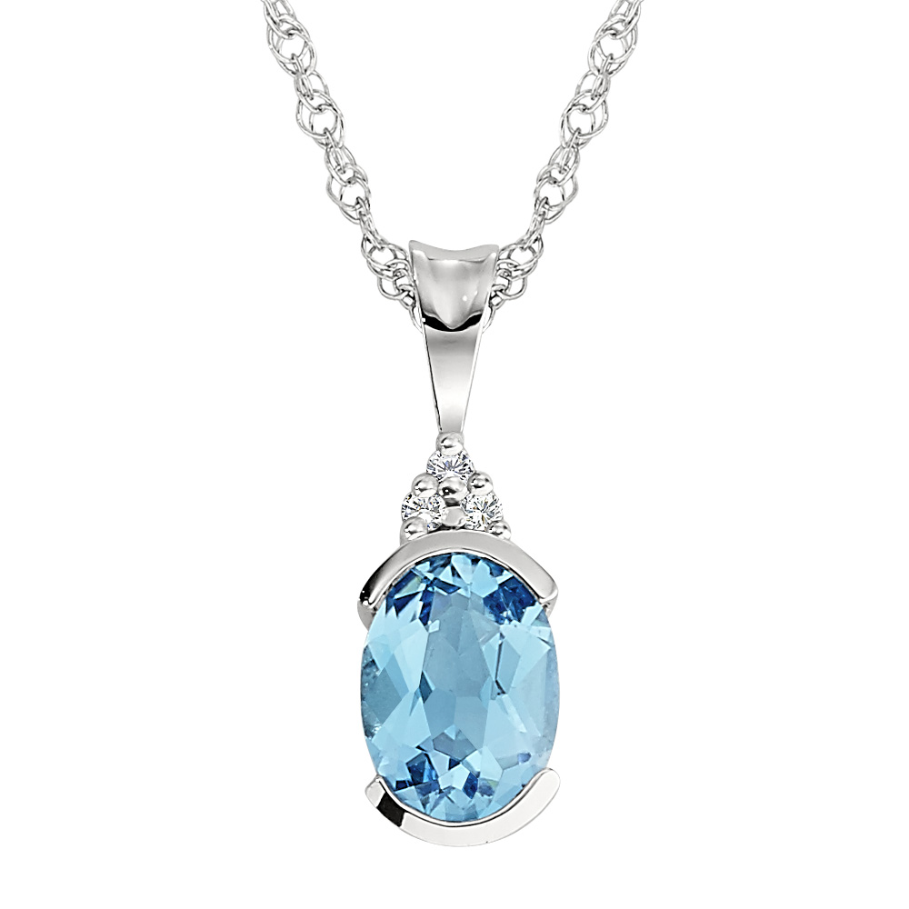 Blue Topaz Necklace