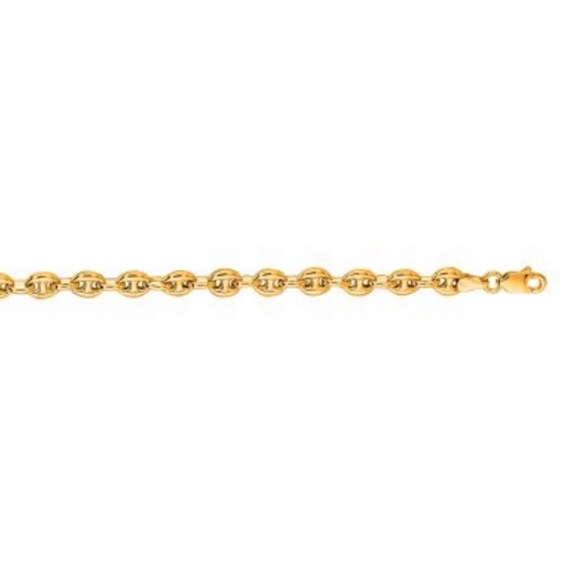 Puffed Mariner Link Bracelet