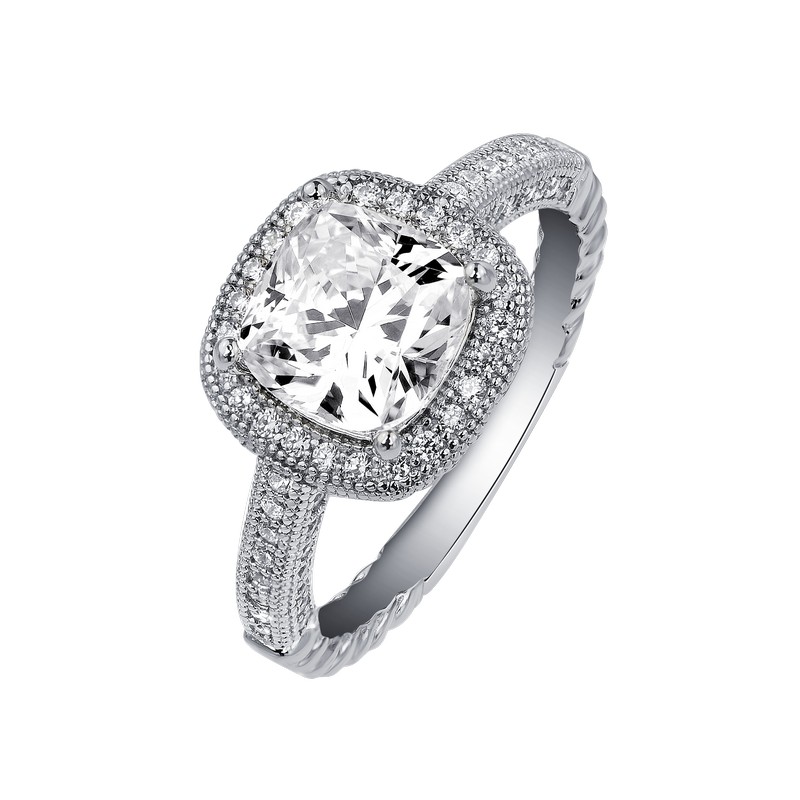 Elegant Simulated Diamond Ring